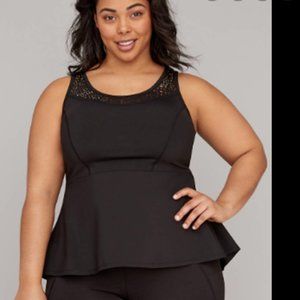 Peplum active top